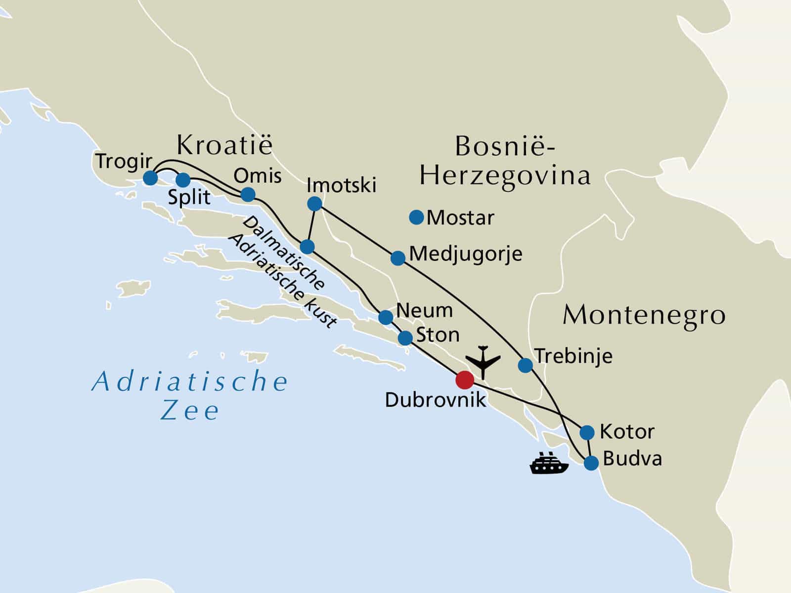 Kroatië & Montenegro: 15-daagse 4-sterrenreis | Reisgegevens | kroatie